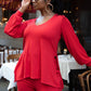 Time To Chill Ribbed Double Slit Oversized Top