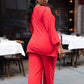 Time To Chill Ribbed Double Slit Oversized Top