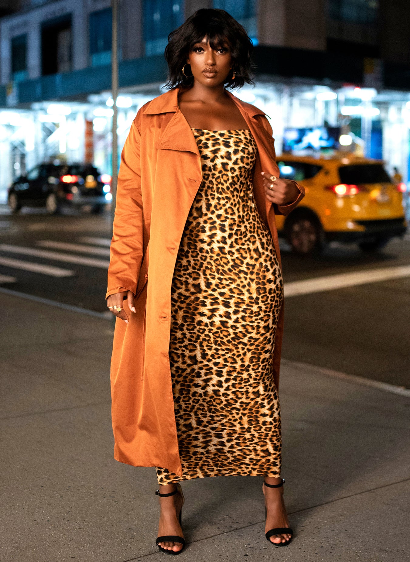 Brown Rebdolls Classic Trench Coat Plus Sizes