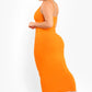 Essential Strappy Bodycon Maxi Dress - Orange
