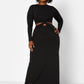 Libra Knot Waist Cut Out Maxi A Line Dress