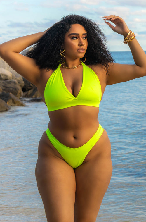 Yellow Bikini Bottom Plus Sizes