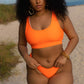 Orange Bikini Bottom Plus Sizes
