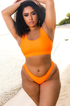 Orange Bikini Bottom Plus Sizes