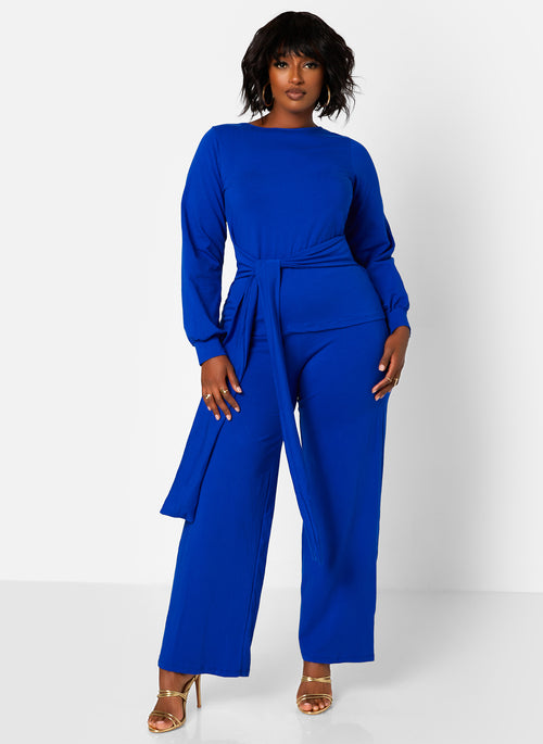 No Exceptions Wide Leg Pants - Royal Blue