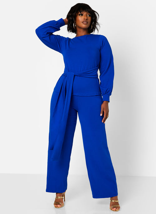No Exceptions Wide Leg Pants - Royal Blue