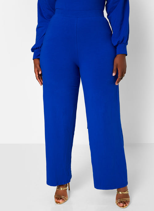 No Exceptions Wide Leg Pants - Royal Blue