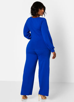 No Exceptions Wide Leg Pants - Royal Blue