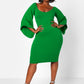 Charisma Scoop Neck Kimono Sleeve Mini Bodycon Dress