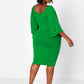 Charisma Scoop Neck Kimono Sleeve Mini Bodycon Dress
