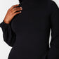 Black Confidential Turtleneck Mini Bodycon Dress Plus Sizes