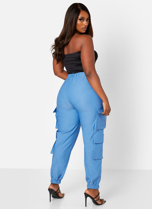 Black Watch Me Go Square Neck Bodysuit Plus Sizes