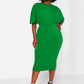 Larissa Kimono Sleeve Midi Bodycon Dress