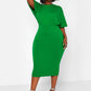 Larissa Kimono Sleeve Midi Bodycon Dress