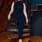 Black Mae Ribbed Sleeveless Maxi Dress Plus Sizes