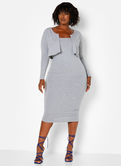 Nadine Button Front Cropped Cardigan