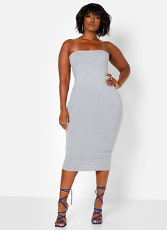 Nadine Strapless Midi Bodycon Dress
