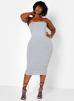 Nadine Strapless Midi Bodycon Dress