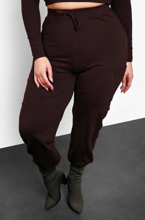No Mercy Jogger Set - Brown