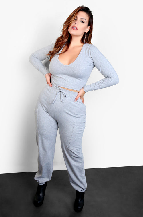 No Mercy Jogger Set - Gray