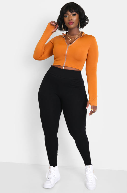 Black High Waist Leggings Plus Sizes