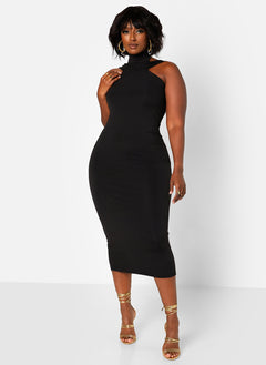 Poise Cotton Midi Bodycon Dress