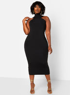 Poise Cotton Midi Bodycon Dress