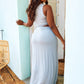 Grey Say More Cut Out A Line Maxi Dress