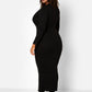 She Gets What She Wants Ribbed Button Down Bodycon Maxi Dress