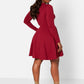 Spellbound Cotton Double Cut Out Mini Skater Dress W. Pockets
