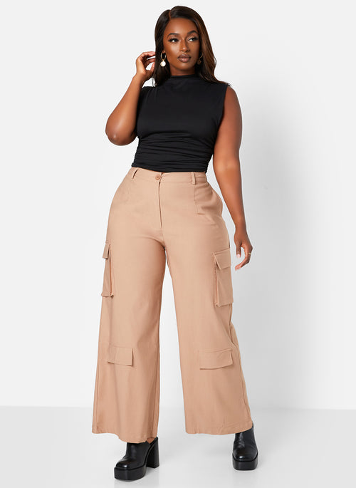 Black Tara Mock Neck Sleeveless Top Plus Sizes