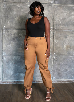 Black Ribbed Scoop Neck Bodysuit Plus Sizes